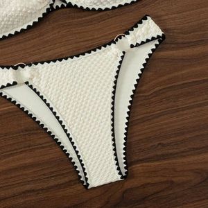 Polka Dot Digital Printing Knitted 120g Casual 2-Piece Halter <b>Triangle</b> <b>Bikini</b> <b>Set</b> Removable Padded Swimwear Beach Cover Skirt - Product Image 5