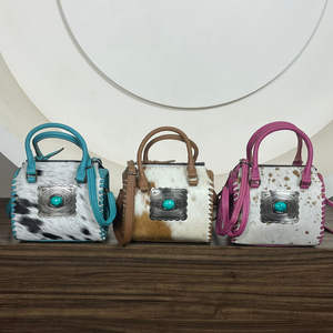 Bolso de Viaje de Cuero Vacuno Genuino 2026, Multiusos, Hecho a Mano, Unisex, con Concho - Product Image 6