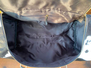 Conjuntos de bolsas de viaje de gran capacidad de piel auténtica de vaca personalizadas al por mayor, bolsas de equipaje Unisex con ruedas - Product Image 5