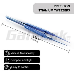 Pinzas de Precisión de Aleación de Titanio de Clase II con Certificación CE, para Uso Electrónico y Oftálmico, con Diseño de Ángulo de 12 Posiciones de Mandíbula - Product Image 2