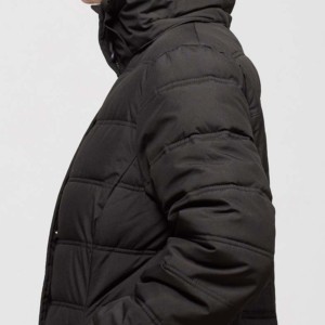Parka Larga Acolchada de Poliéster Grueso Cortavientos con Acabado Mate y Cuello de Piel Sintética, a la Moda para Invierno, MOQ Bajo, Personalizable - Product Image 4