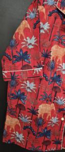 ชุดนอนผ้าฝ้ายลายพิมพ์ช้างสีสันสดใสขายดีปี 2026 ชุดนอนทำมือแบบยั่งยืน ระบายอากาศได้ดี แห้งเร็ว เหมาะสำหรับฤดูร้อน - Product Image 2