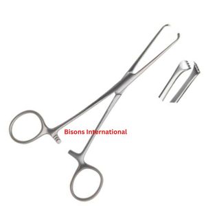 Pinzas Quirúrgicas Dentadas de Acero Inoxidable Allis de Alta Calidad BISONS, Instrumento Médico Reutilizable con Certificación CE ISO OEM - Product Image 3