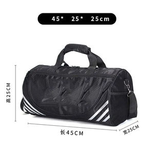Bolsa de Deporte Personalizada con Logotipo de Alta Calidad para Hombre, Bolsa de Gimnasio Impermeable con Separación para Ropa Seca y Mojada, Bolsa de Viaje de Nailon - Product Image 5