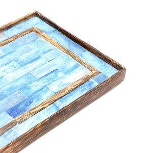 ถาดเสิร์ฟไม้ฝังกระดูกทำมือ Ribaldi ขนาด 12x7.25x0.8 นิ้ว - Product Image 5