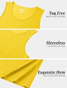 Débardeur de performance pour homme, anti-transpiration, séchage rapide, sans manches, pour la gym, la course, l'entraînement, le fitness, le sport, avec logo personnalisé - Product Image 5