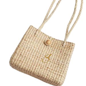 Water Hyacinth Straw <b>Handbag</b>, Classy Hand Woven Bag Eco-Friendly Tote, <b>Medium</b> Size Shoulder Bag | Sustainable Stylish Bag, Wicke - Product Image 3