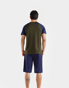 Men <b>Athletic</b> Two Tone Sports Shorts Lightweight Breathable Training Casual Comfortable Summer Activewear Style - Product Image 4