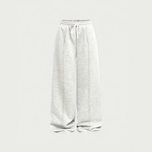 Pantalon de jogging pour homme en toile molletonnée épaisse, coupe droite, chaud pour l'automne, coupe décontractée, avec broderie personnalisée pour l'entraînement de mobilité - Product Image 5