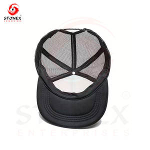 Gorra Trucker de Lona con Logotipo Personalizado OEM al por Mayor y Gorras con Panel Trasero de Malla Tonal y Hebilla Ajustable para Adultos - Product Image 4