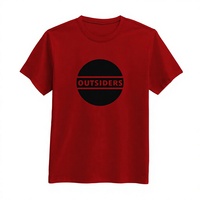 T-shirt noir à manches courtes pour homme For Do I for I Care, col rond, décontracté, coupe oversize, en mélange de coton écologique, imprimé motif