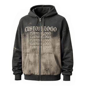 Sudadera con Capucha Personalizada con Cierre, 100% Algodón, Estampado DTG, Unisex, Talla Grande, Invierno, Ecológica, Transpirable, Proveedor de Sudaderas con Logotipo Personalizado - Product Image 1