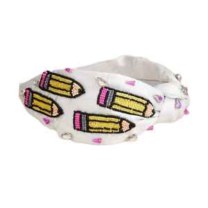 Serre-têtes personnalisés faits main avec broderie et perles de verre pour fêtes, cadeaux festifs, accessoires décoratifs pour cheveux - Product Image 5