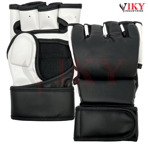 Gants de MMA en cuir noir et blanc, sur mesure, nouvelle collection, best-seller, pour entraînement de grappling et sparring en arts martiaux 2026 - Product Image 2