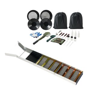 Kit per la ricerca dell'oro Highbanker, Sluice Box pieghevole 3-in-1 da 50 pollici, 26 pezzi, Attrezzatura portatile per prospezione mineraria - Product Image 1