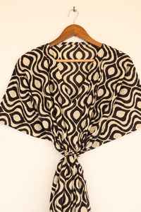 Robe kaftan en coton bohème à coupe décontractée, légère, pour l'été, la plage et les vacances - Product Image 3