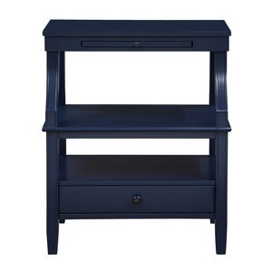 Mesita de noche con almacenamiento Newland en azul medianoche - Product Image 2
