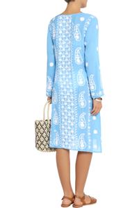 Última venta al por mayor de largo Casual Toque europeo Aari verano relajado Fit mujeres vestido bordado túnica - Product Image 4