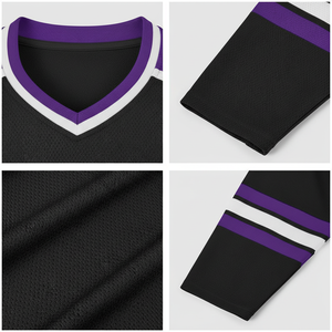 เสื้อฮอกกี้น้ำแข็งคุณภาพสูงแบบกลับด้านได้ ไซส์พลัส ปี 2026 พิมพ์ลายแบบซับลิเมชั่น เสื้อเจอร์ซีย์ฮอกกี้แบบกำหนดเองได้ พร้อมบริการ OEM สำหรับชื่อผู้เล่นทีม - Product Image 4