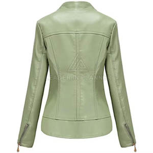Nueva Llegada, Chaqueta de Cuero Personalizada para Mujer, Chaqueta de Cuero Transpirable a Bajo Precio - Product Image 2