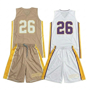 Wholesale Custom Sublimated men Basketball jersey Set V neck sleeveless Quick Dry Breathable customized <b>Name</b> Number Sportswear - Product Image 2
