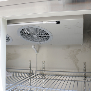 Réfrigérateur vertical à grande capacité en acier inoxydable numérique à double porte vitrée, prix d'usine, réfrigérateur commercial - Product Image 2