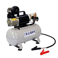 Mini compresseur d'air industriel, 24V, haute efficacité, étanche aux intempéries, Long Cycle de charge, sans huile, avec réservoir de 12 litres