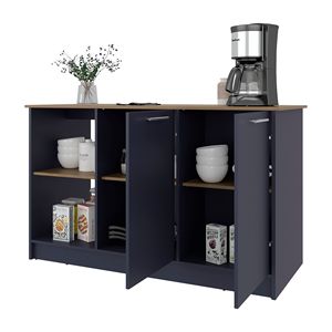 Isola da Cucina Alana con 2 Ante e 6 Ripiani, Categoria Prodotto Sedie da Bar - Product Image 5