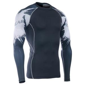 Rashguard personnalisé BJJ MMA à manches longues, respirant, impression par sublimation, anti-UV, séchage rapide, Spandex/Polyester 180g, pour entraînement en salle de sport - Product Image 5