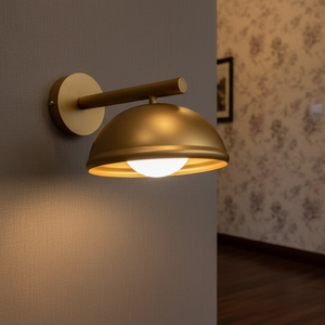 Modern gold wall lamp Nordic wall <b>sconce</b> LED bedside <b>light</b> luxury bedroom wall <b>light</b> indoor decorative wall fixture - Product Image 2