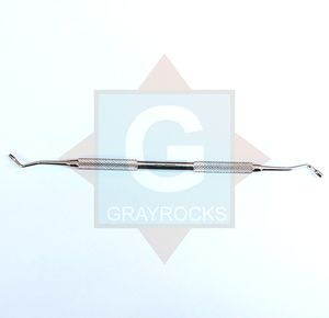 GRAYROCKS Dental Hollenback Amalgam Plugger Condenser Manual Knurled Grip Silver Instrumento Quirúrgico Clase I - Product Image 2