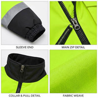 Veste de travail confortable et sécurisée, dernière conception, service OEM, vente chaude, veste de travail réfléchissante