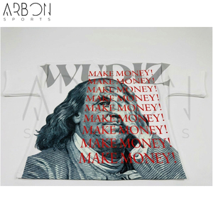 บริการ OEM ODM ที่ดีที่สุด ผู้จัดจำหน่ายที่เชื่อถือได้ เสื้อยืดสตรีทแวร์ทรงหลวมพิมพ์ลายธนบัตรดอลลาร์แบบสั่งทำ แขนสั้น รุ่นใหม่ล่าสุด - Product Image 3