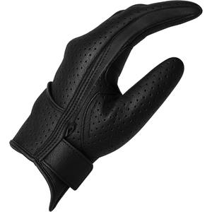 Gants de moto Samroz Sports en cuir véritable, respirants, écologiques, compatibles écran tactile, antidérapants, doublure polaire douce, sport - Product Image 3