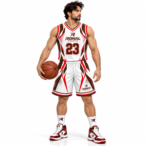 Maillot de basket-ball pour hommes, sublimation, respirant, grande taille, vêtements de sport d'été, maillot de basket-ball personnalisé de haute qualité pour équipe - Product Image 3