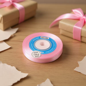 Cinta de Raso Il Satin de 0.6cm x 25 yardas, Color Rosa D-06 - Product Image 2