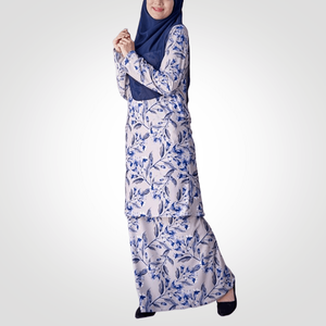 SIPO Eid Borong Malasia Vestido Floral de Lujo Sencillo para Mujer Musulmana de Pahang, Tallas Grandes, Baju Kurung Moderno a la Moda - Product Image 1