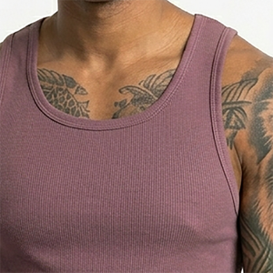Débardeur Homme Séchage Rapide 100% Polyester Coupe Slim Col Rond pour Entraînement, Gym, Fitness, Musculation - Personnalisable Décontracté Été - Product Image 6