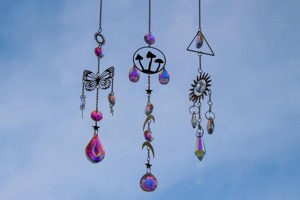 Atrapasueños Decorativo con Cristales, Ideal para Meditación, Yoga y Relajación, Mejora del Espacio, Venta al por Mayor desde India - Product Image 4