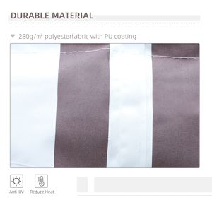 Tenda da Sole Retrattile Manuale 3x2,4m Marrone con Apertura a Manovella Facile per Patio, Terrazza e Giardino, Protezione UV - Product Image 4