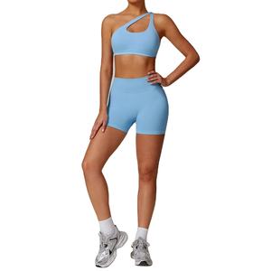 Ensemble de Yoga sans couture pour femmes 2-PC taille haute Leggings à manches longues veste vêtements de sport exercice Fitness taille XL imprimé costume de sport - Product Image 4