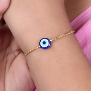Gold Plating Evil Eye Fine Charm <b>Bracelet</b> for Women Protection Jewelry Designer Fashion Accessories for Women & Girls Wedding - Product Image 2