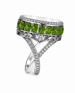 Bague Cocktail Moderne de Luxe Vintage Roy Diamond en Argent 925 avec Diamant de Laboratoire, Plaqué Rhodium, Sertissage Pavé, Bijou Femme, Cadeau - Product Image 4