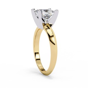 Anillo de Compromiso con Diamante Cultivado en Laboratorio, Certificado IGI, Oro de 18K, Corte Princesa, Anillo de Boda de Lujo para Mujer, Regalo - Product Image 2