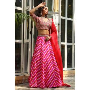 Designer Traditional Chinese Party Wear Lehenga Choli with <b>Beautiful</b> Dupatta - Product Image 4