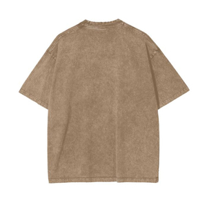 Camiseta Oversize de Hombre con Estampado Animal de Guerrero Audaz, Estampado Digital Frontal, Manga Corta, Cuello Redondo, Lavado Ácido, Ajuste Casual de Algodón Jersey - Product Image 4