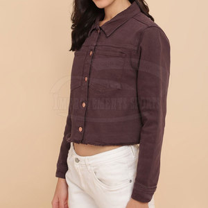 แจ็กเก็ตยีนส์ของผู้หญิงเสื้อแจ็กเก็ตแห้งเร็วออกแบบได้ตามต้องการ - Product Image 2