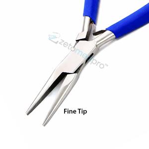 Alicates de punta fina de 150 mm de largo, Zetomed pro, herramienta manual de precisión de acero inoxidable de alta calidad para la fabricación de joyas y trabajos con alambres finos. - Product Image 2