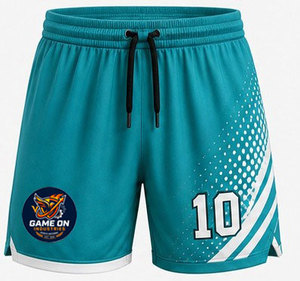 Polyester <b>Drawstring</b> Pink Football Shorts Lightweight High Performance Custom Soccer Shorts for Team Training Soccer Pants - Product Image 1