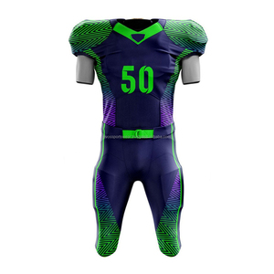 Nuevos Uniformes de Fútbol Americano Personalizados Sublimados Transpirables con Acolchado 100% Poliéster Trajes con Logotipo y Color Personalizados - Product Image 4